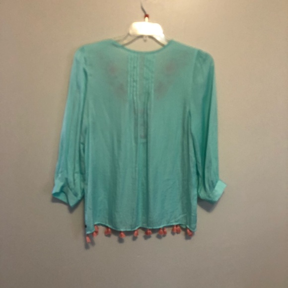Hatley EMBROIDERED TASSEL BLOUSE - Picture 3 of 3